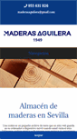 Mobile Screenshot of maderasaguilera.com