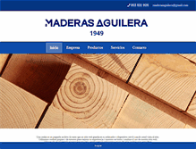 Tablet Screenshot of maderasaguilera.com